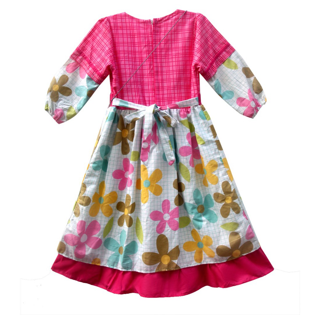 Two Mix Baju Muslim Anak - Gamis Anak Perempuan - Pakaian Muslim anak perempuan 4030-5