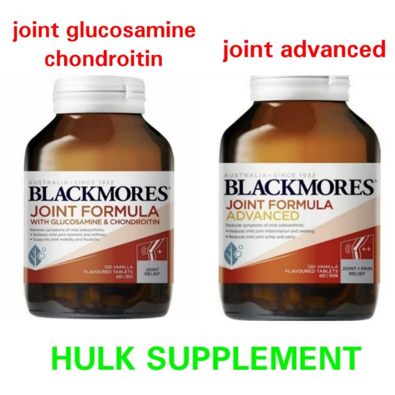 Blackmores joint formula advance advanced / glucosamine chondroitin suplemen tulang dan sendi 120