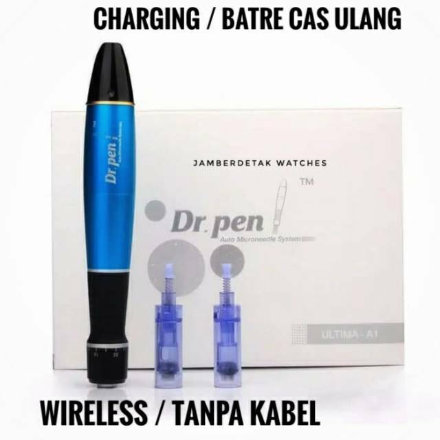 Dr.pen a1 wireless a1-w dermapen mts alat bb glow sulam alis bibir bopeng scar  ada m7 m5 mym