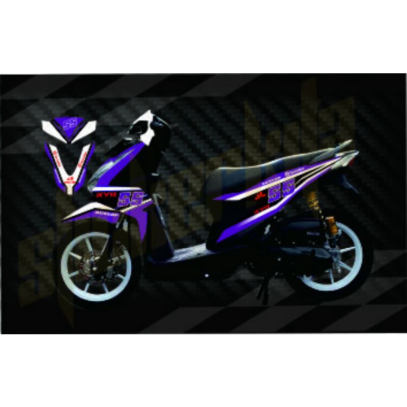 Decal sticker full body BEAT new fi 2020 Deluxe techno-dekal stiker beat 2020