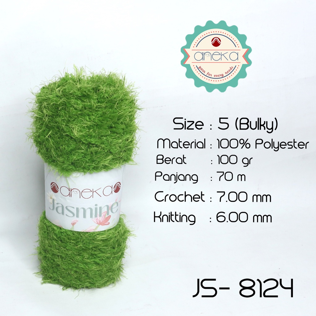 Benang Rajut Bulu Halus Jasmine Yarn / Cashmere Plush - 8124