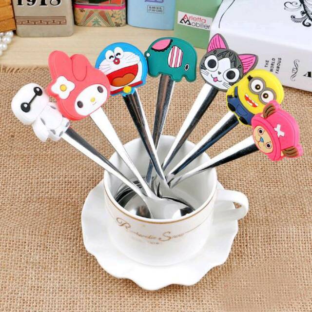 Sendok Teh Karakter Kartun Lucu Imut / Tea Spoon Stainless Steel