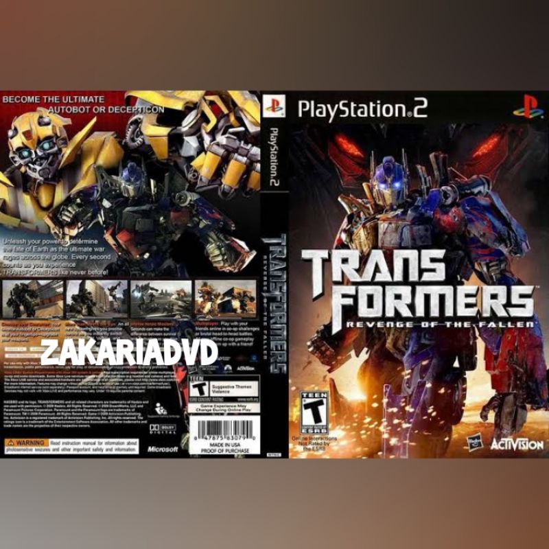 Kaset Ps 2 TRANSFORMER RAVANGE OF THE FALLEN