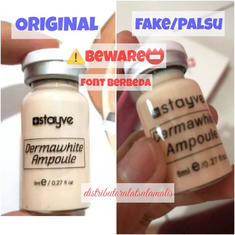 ORI STAYVE DERMAWHITE / SALMON /ACNE / WHITENING SERUM BB GLOW PER BOTOL