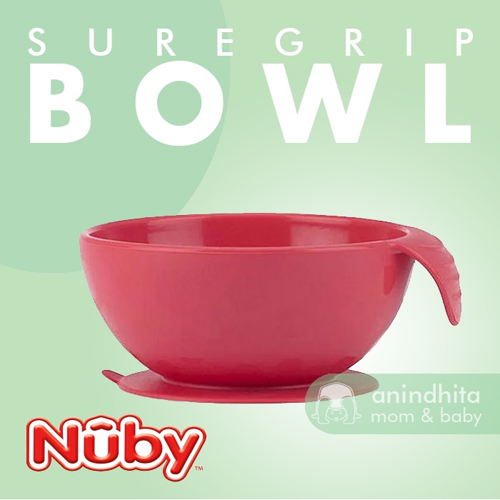 NUBY SureGrip Suction Bowl Silicone Mangkok BLW