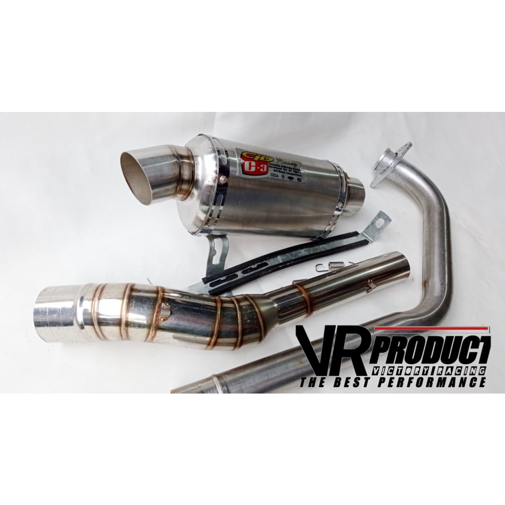 Knalpot CLD C3 Oval 150cc Vixion,R15,CB150,CBR,GSX,Verza Dll