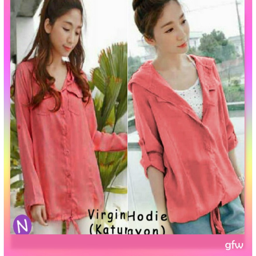 Blouse Virginia XL FreeBONUS GFW 46386 BisaCOD BlouseMurah Rayon LD106cm AtasanWanita AtasanMurah