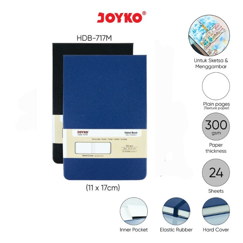 

Buku Catatan Sketsa Hand Book Joyko HDB-717M [Sedang] 300 gsm