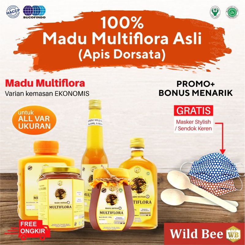 

Madu Multiflora | Lebah Apis Mellifera, Madu Hutan Asli Murni Nusantara Wild Bee