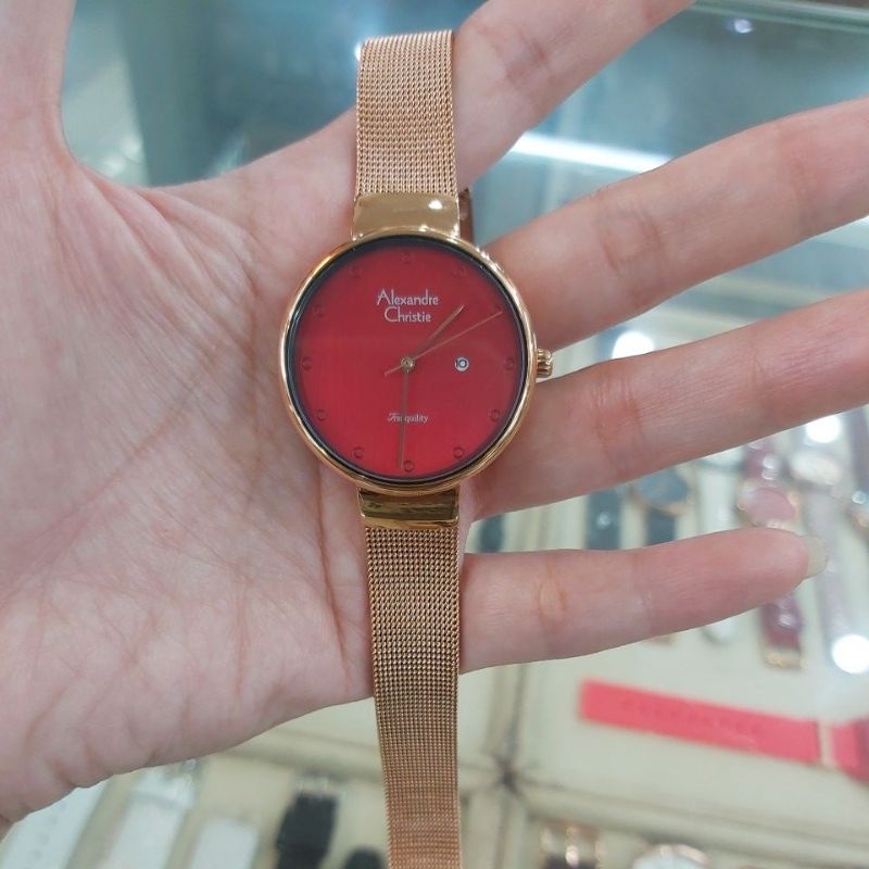 Alexandre Christie AC 2509 Jam Tangan WANITA Stainless Steel Original
