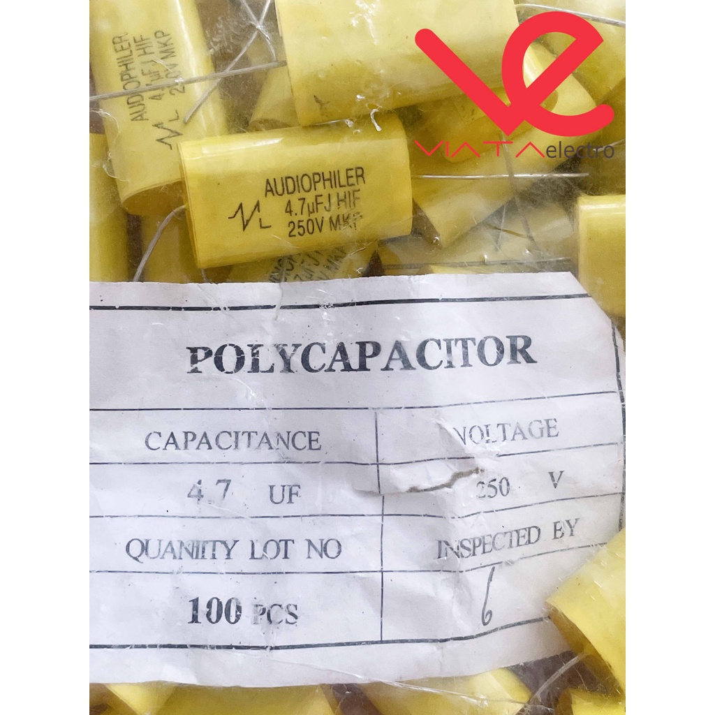 MKP 475 250V AUDIOPHILER 4.7UF KAPASITOR MILAR 250V MKP475 POLYCAPACITOR
