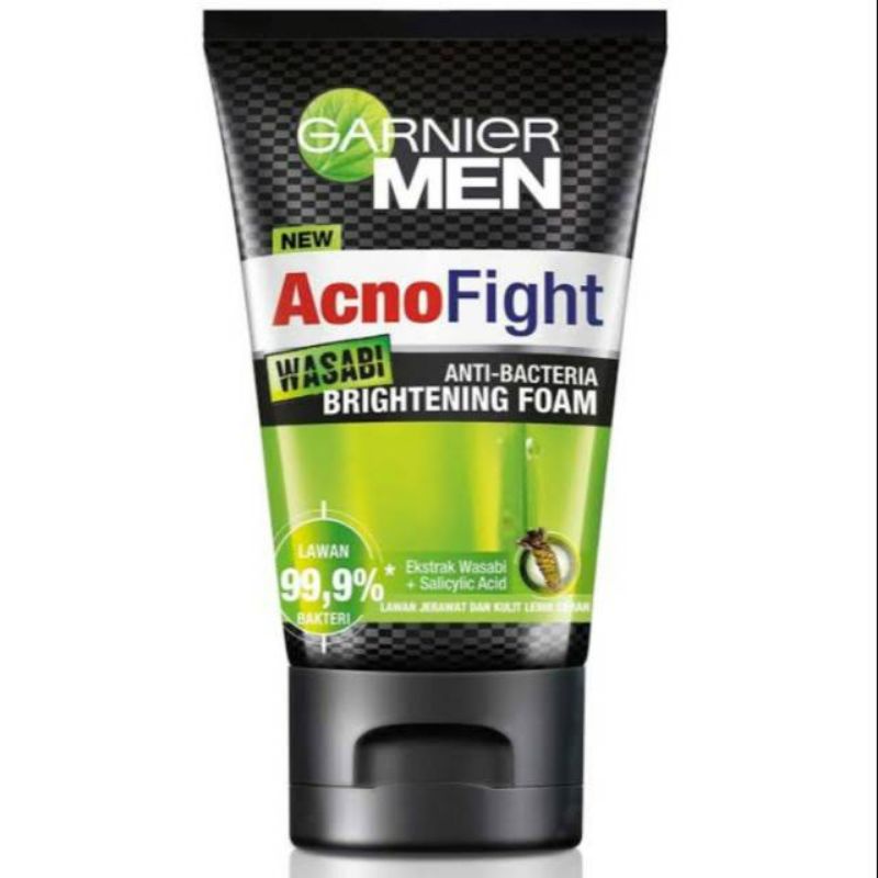 GARNIER MEN Acno Fight WASABI  50ml & GARNIER MEN Turbo Light Cooling foam 50ml