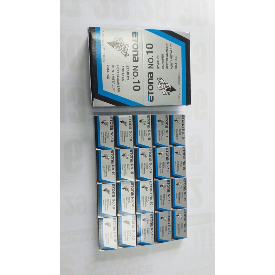 20 pak STAPLES ETONA no 10 harga distributor