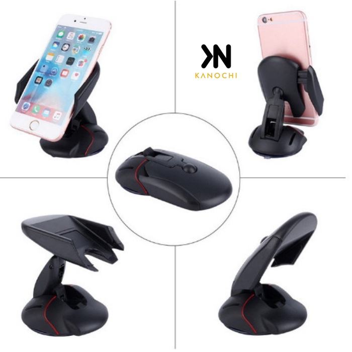 Holder Mobil Bentuk Mouse Car Holder Mouse Dapat Diputar 360 Derajat