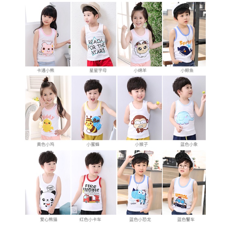 Singlet Anak Bayi Import | Kaos Dalam Anak Bayi Import | Tanktop Anak Import | Miniset Anak Import