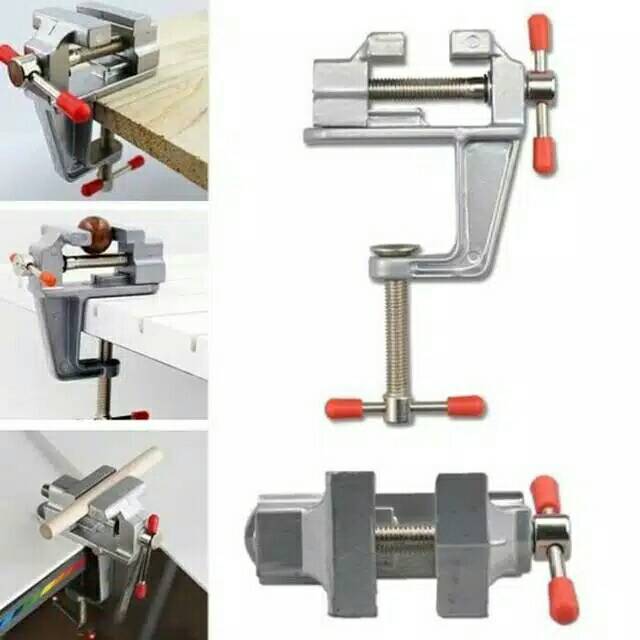 Clamp Meja Ragum Mini Vise Bench Table Clamp Klem Penjepit Catok Meja kecil craft woodworking tool