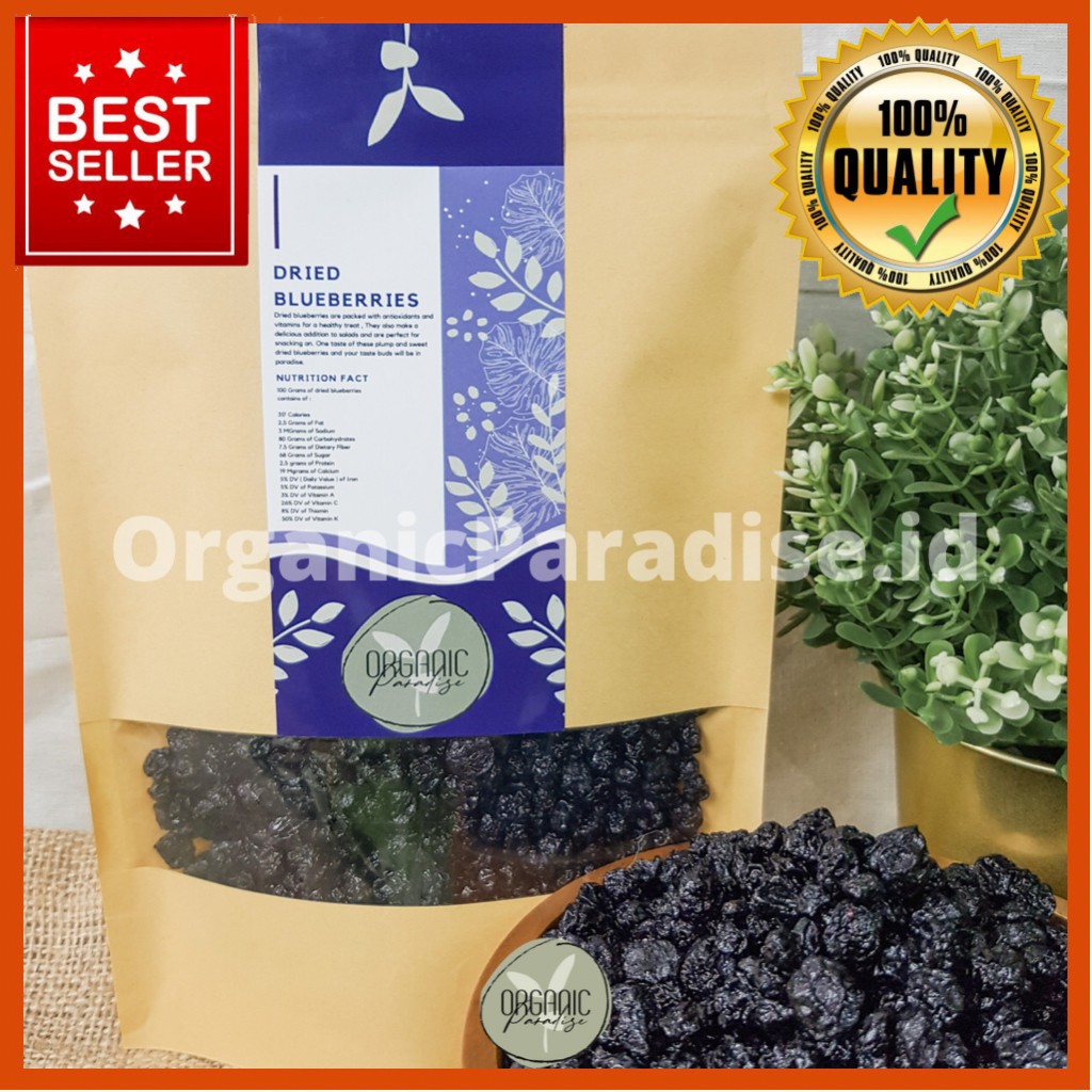 

Ay00! Organic Paradise Blueberry Kering 100 gram USA / Dried Blueberry 100 gram USA