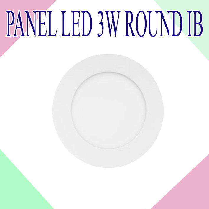 PANEL LED 3 WATT ROUND IB