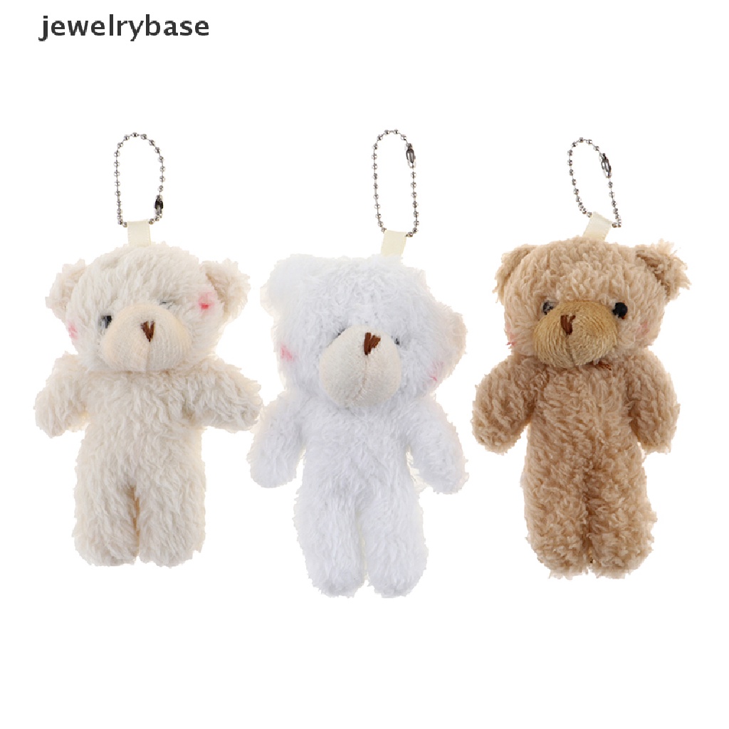 (jewelrybase) 2pcs / Set Mainan Boneka Plush Bentuk Beruang 12cm Untuk Anak Laki-Laki / Perempuan