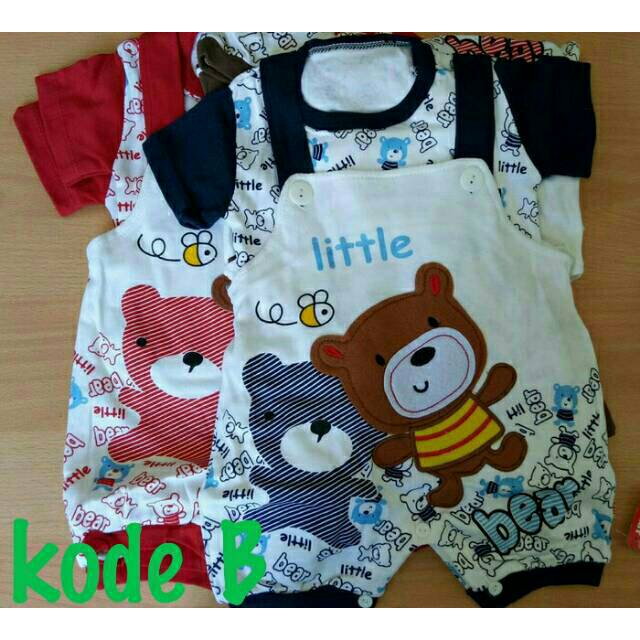 Baju jumper anak baju kodok 2pcs overall