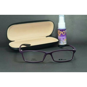 Kacamata matter ungu + lensa anti radiasi