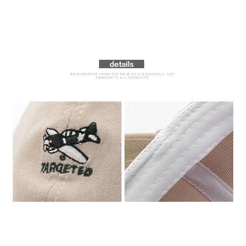 HATSAVENUE-219 Topi Baseball Korean Fashion Bordir Taroet Eo Lembut Unisex