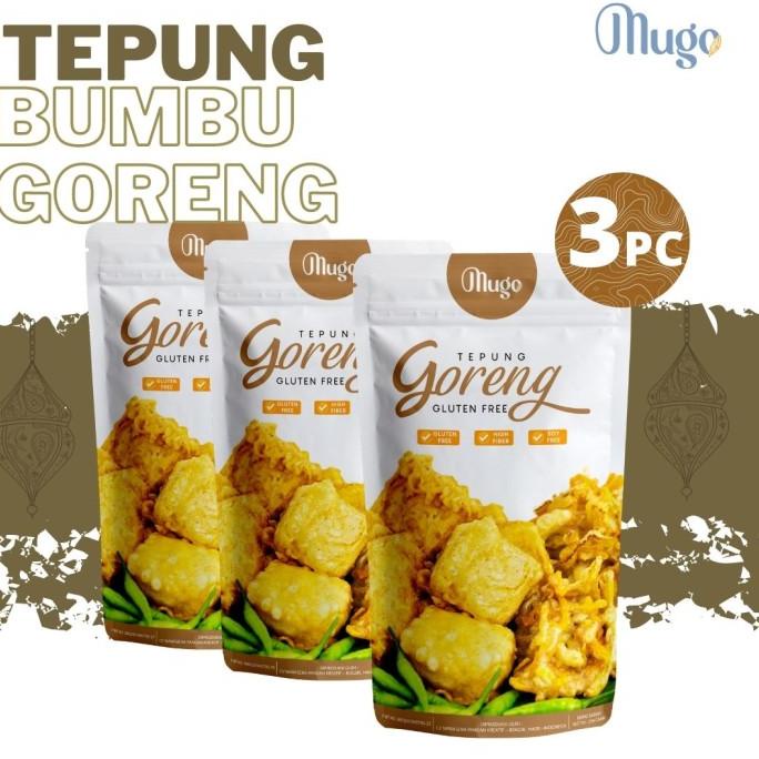

[[COD]] Mugo Tepung Bumbu Goreng Gluten Free NON MSG [3PCS] DISKON Kode 22