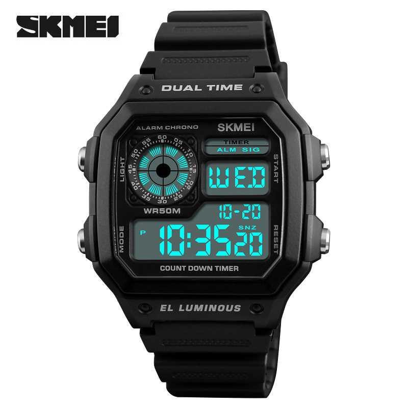 SKMEI Jam Tangan Digital Pria - 1299 [Hitam]