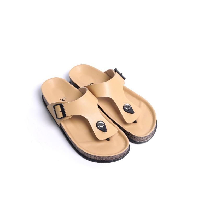 Sandal slide model Japit Puyuh wanita kekinian