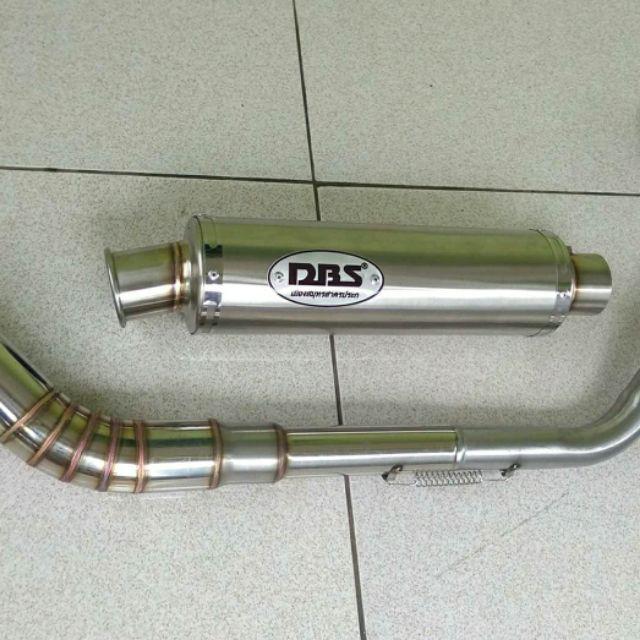 KNALPOT DBS THAILAND SATRIA FU JUPITER MX VIXION SONIC CBR150R CB150 VERZA MEGAPRO TIGER GL CB-Merk warna hitam