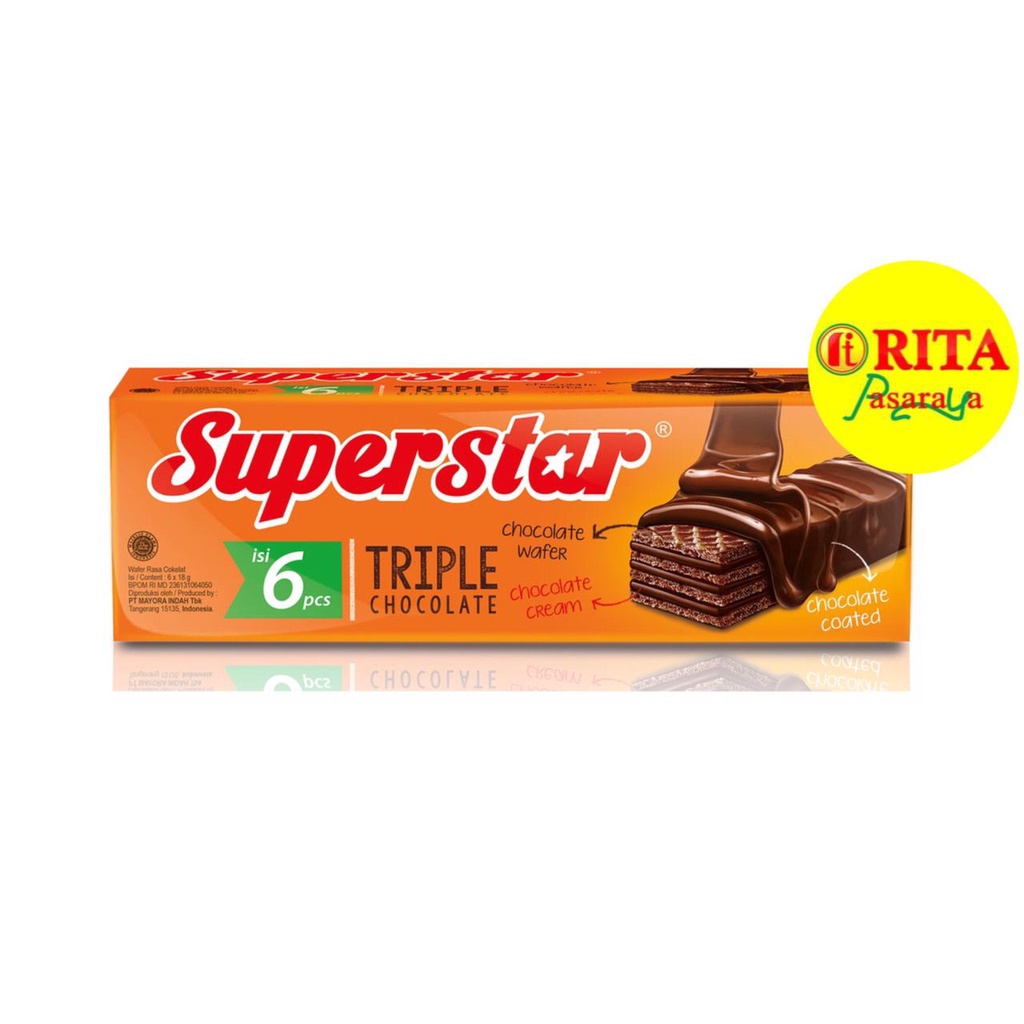 

Superstar Wafer Chocolate 108gr (6's)