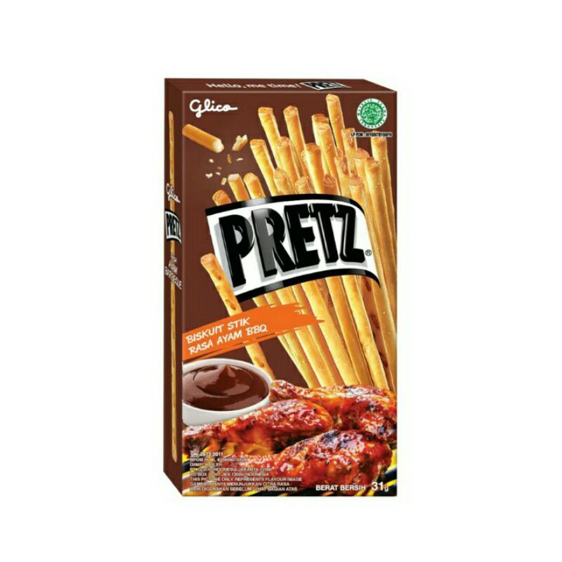 Glico Pretz Biscuit Stick BBQChicken 31 g