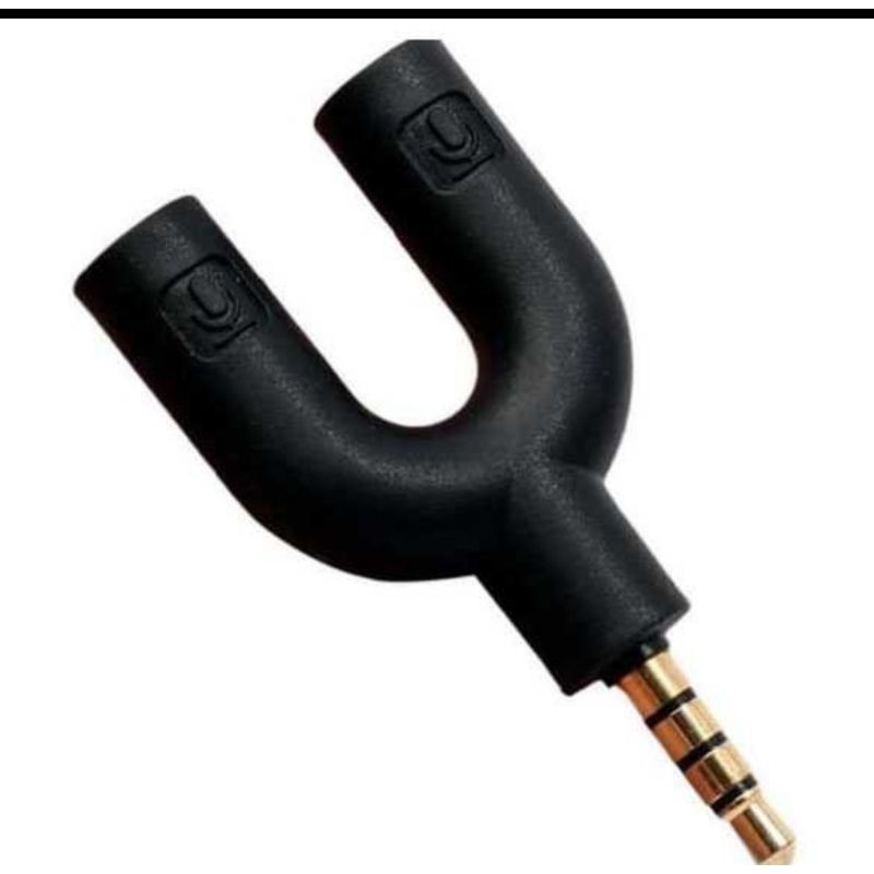 splitter jack to mic mic Jack 3.5mm Male ke  Dual Female Microphone dan Microphone