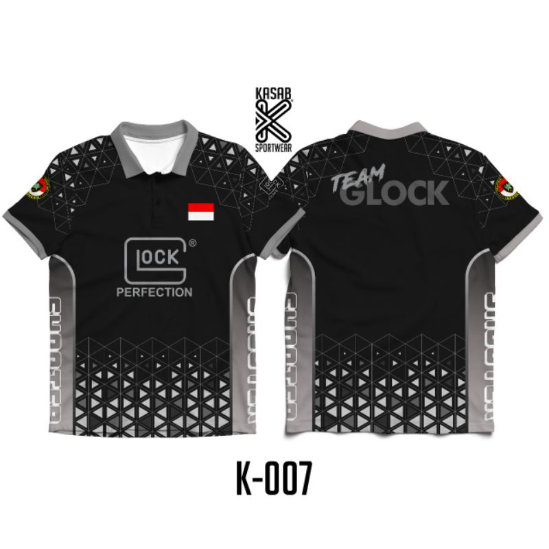 KAOS JERSEY TEAM GLOCK INDONESIA | KAOS JERSEY PERBAKIN | K-007