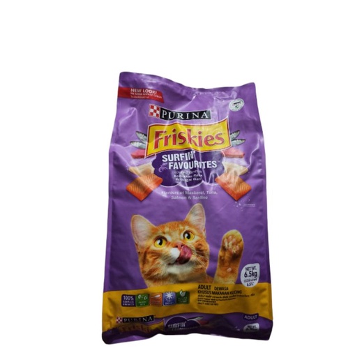 Friskies Adult Surfin Favourites Makanan Kucing Dewasa 6.5kg