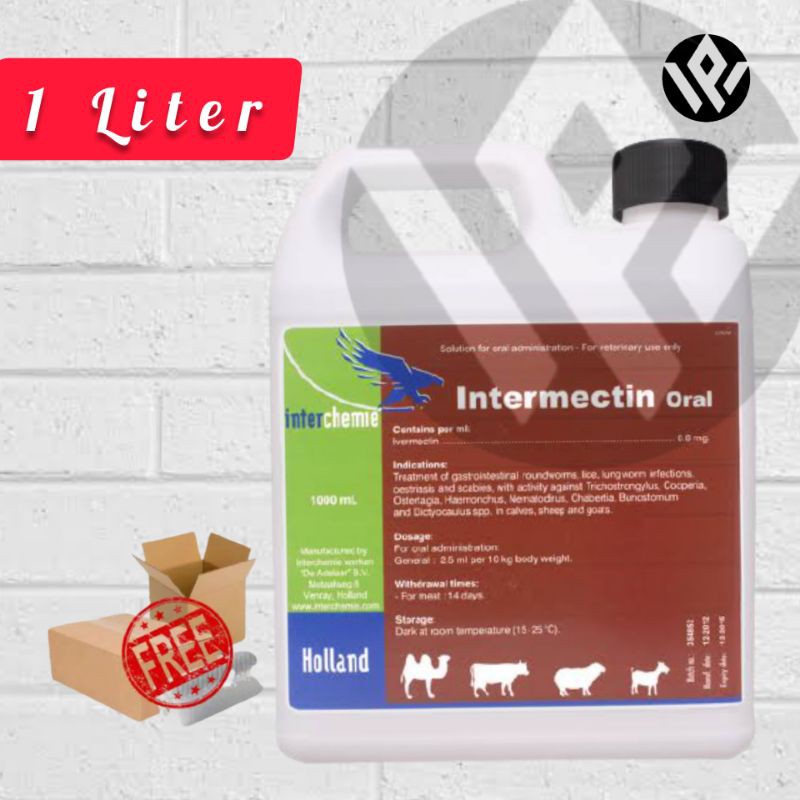 Intermectin Oral 1 Liter Obat Cacing Parasit Hewan