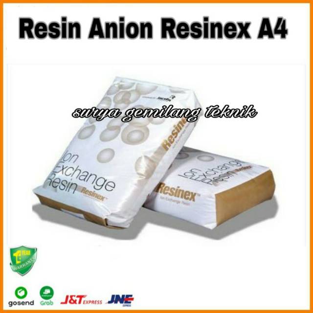 Resin Anion Resinex A4 Filter Air Resin Softener Anion Original