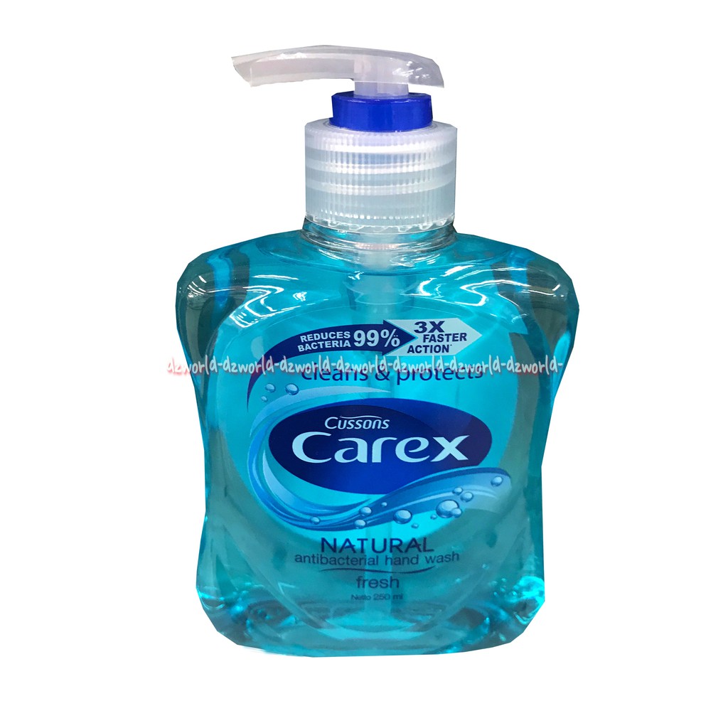 Cussons Carex Natural Fresh Anti Bacterial 250ml Sabun Cuci Tangan Hand Wash Soap Cusson