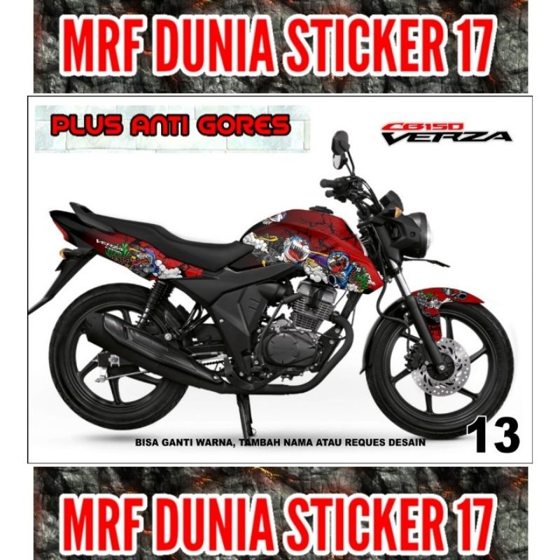 Sticker decal Verza CB 150 Full Body Striping Motor Verza CB 150 Sticker  Verza CB 150 Decal Sticker