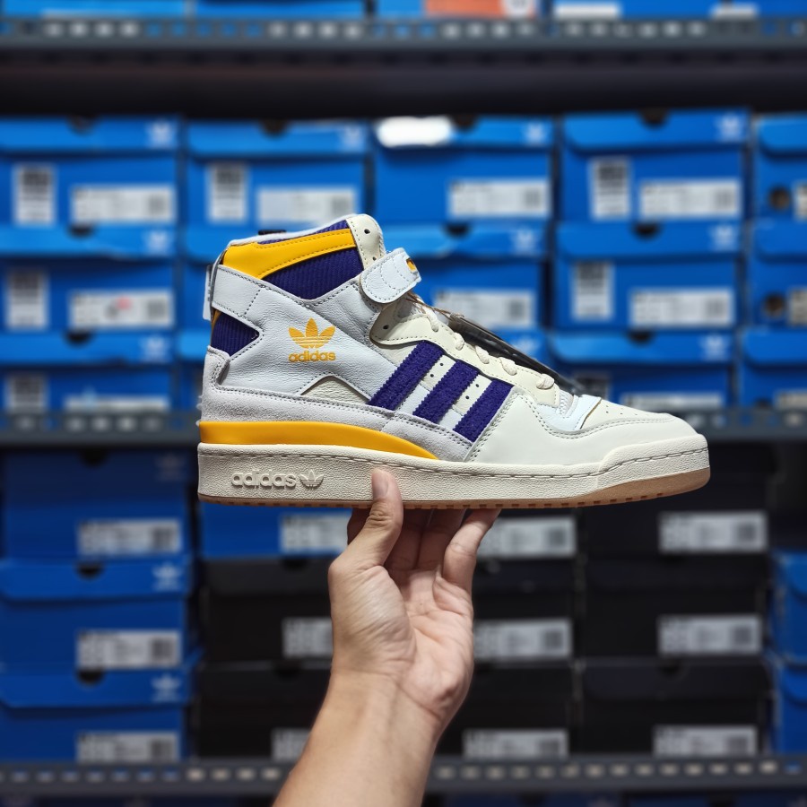 Adidas Forum 84 Hi White Purple Gold ORIGINAL GX9054