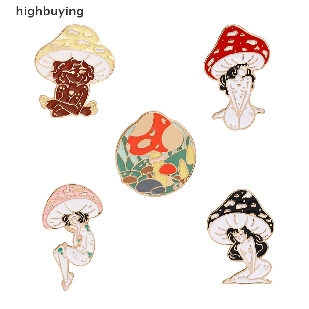 Hbid Bros Pin Enamel Desain Kartun Perempuan Maide On Forest Gaya Vintage