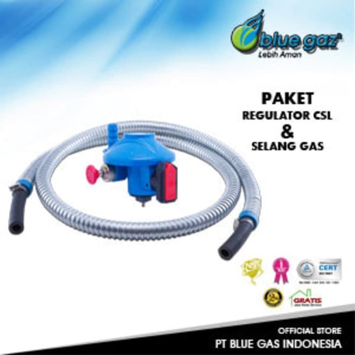 PAKET LEBIH HEMAT!! Selang dan Regulator Blue Gaz RECOMMENDED!!