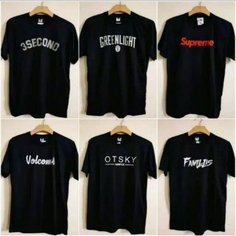 KAOS PRIA DISTRO I BAJU COWOK MURAH MOTIF RANDOM FLASHSALE