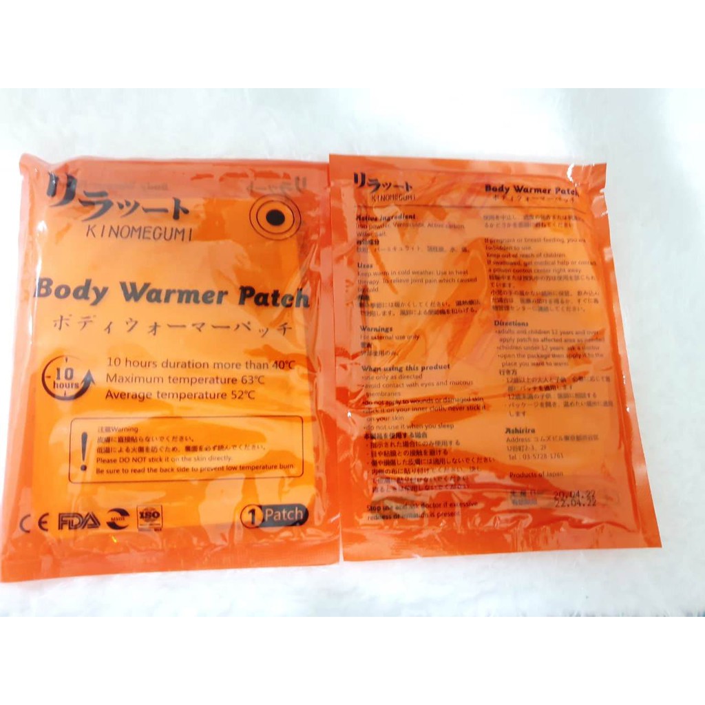 Kinomegumi Body Warmer daiso Heatpack Penghangat badan japan product