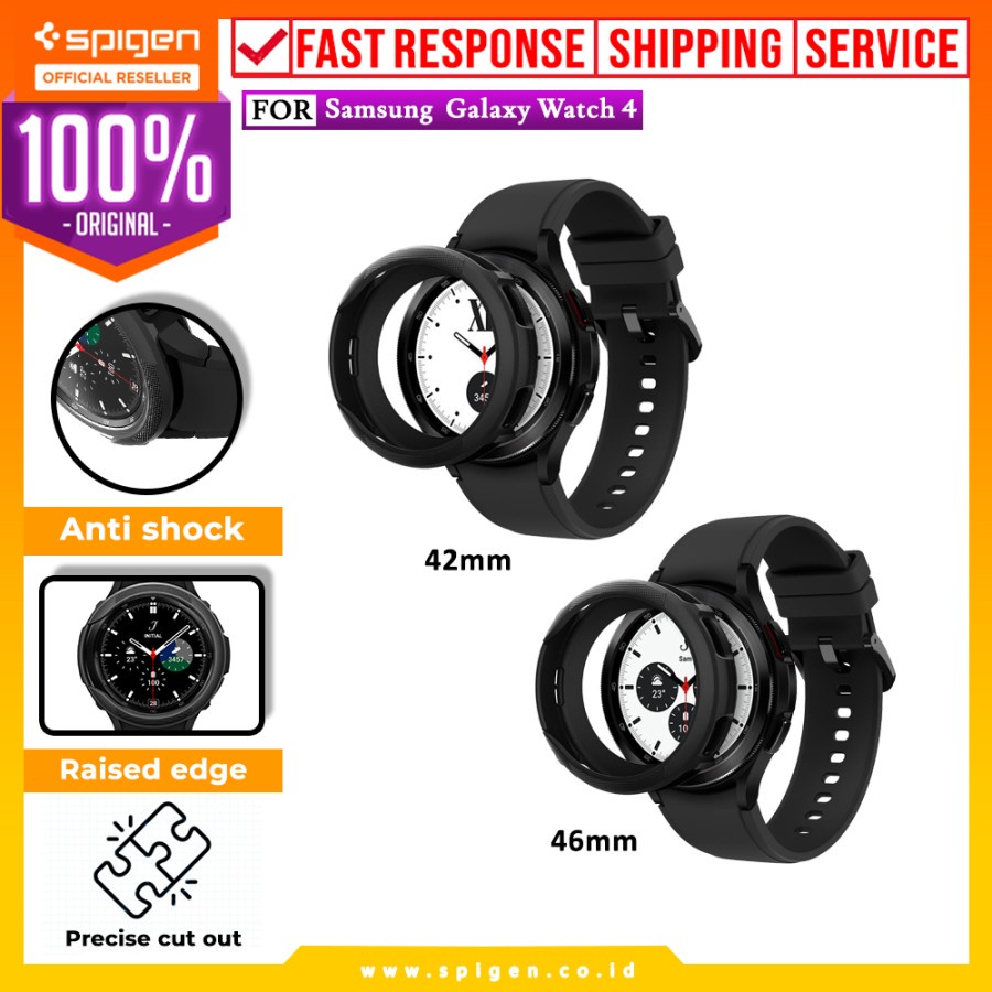 Case Samsung Galaxy Watch 4 Classic 46mm 42mm Spigen Liquid Air Soft Casing Original