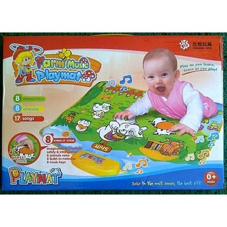 farm baby play mat