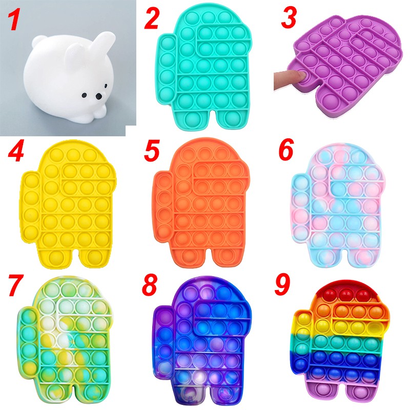 Mainan Fidget Pop Its Bulat Untuk 