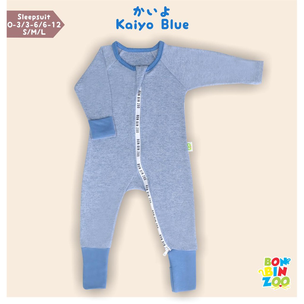 Jumpsuit Sleepsuit Piyama Resleting Baju Tidur Bayi Kakogan Bonbinzoo