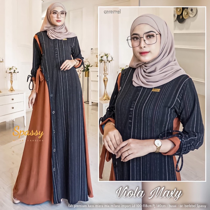 DRESS HIJAB VIOLA MAXY ORIGINAL BERLABEL SPASSY