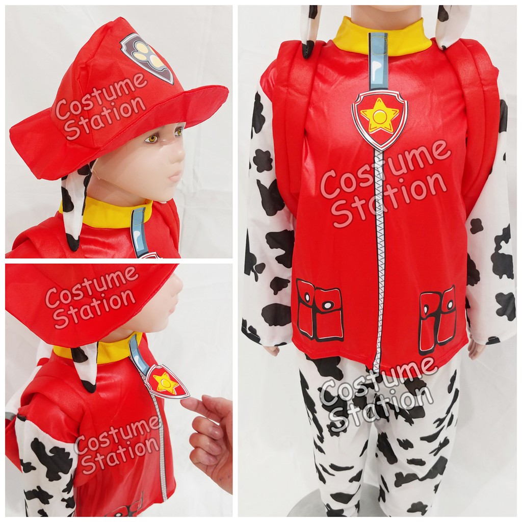 Kostum Marshall Paw Patrol / Costume Binatang Anjing anak laki